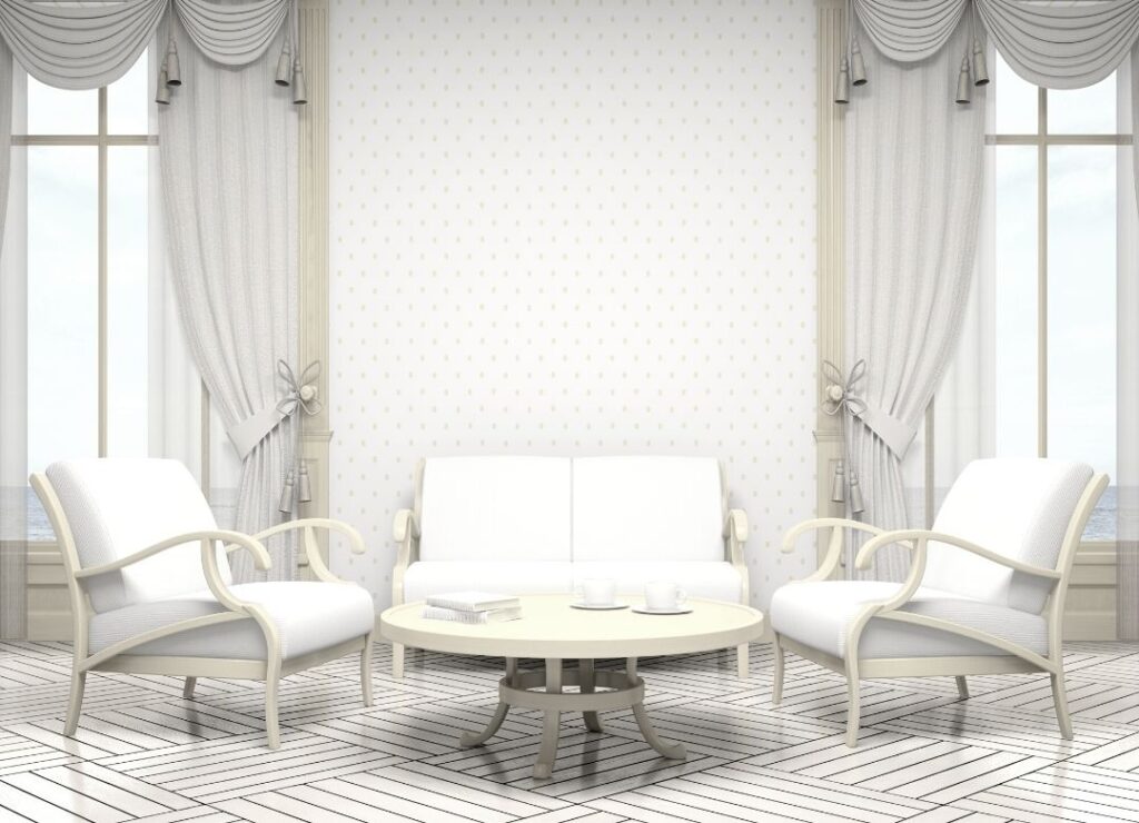 all white room